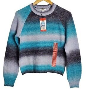 NWT BB Dakota Steve Madden Blue Ombre Pullover Wool Blend Sweater Size XSmall